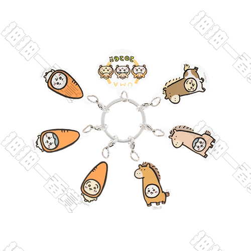 Chiikawa｜7連壓克力鑰匙圈