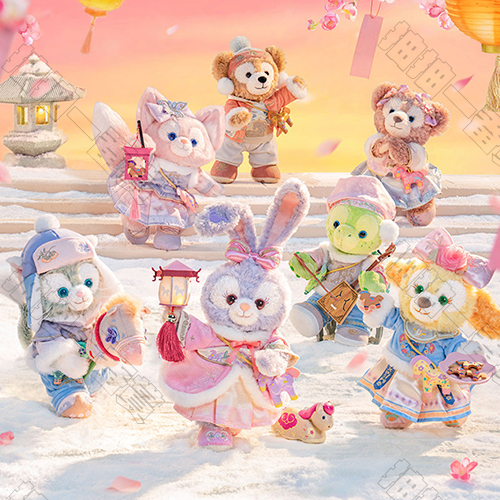 2026新春達菲和朋友們系列 毛絨公仔 套組(7入)