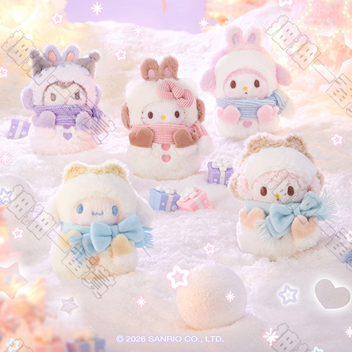 Sanrio｜堆雪人系列 毛絨掛件(隨機出貨)