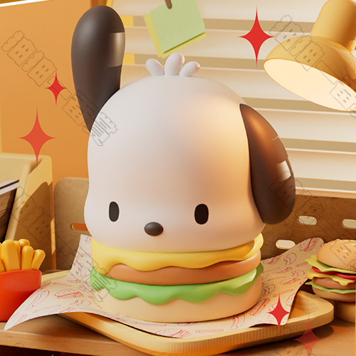 狼博旺｜帕恰狗漢堡小夜燈