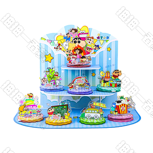 陸版 蠟筆小新壓克力轉轉樂 不可回收(隨機出貨)