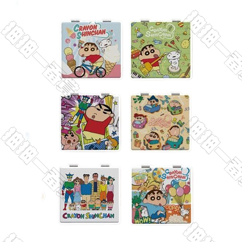 陸版 蠟筆小新化妝鏡 不可回收(隨機出貨)