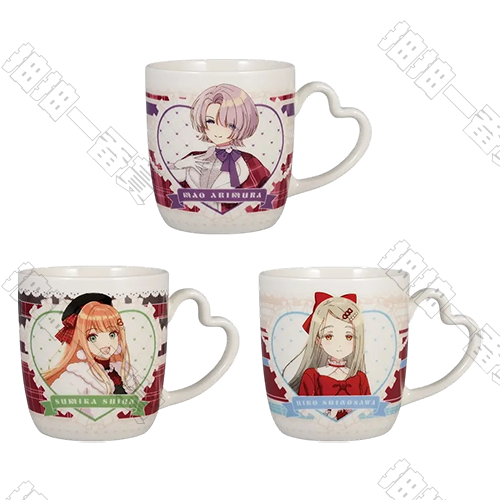 日版 原創繪製 格紋馬克杯(隨機出貨)