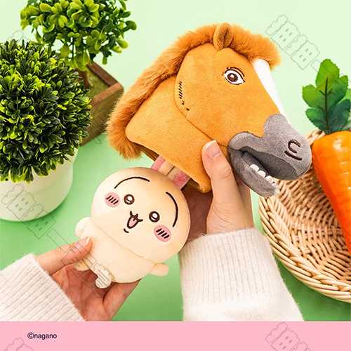 Chiikawa｜頭戴馬面烏薩奇 毛絨掛件