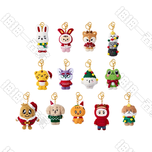 SEVENTEEN｜聖誕系列 毛絨鑰匙圈(隨機出貨)[26年3月底發售]