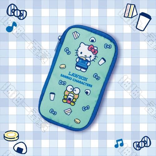 日版 羅森 × 大眼蛙&凱蒂貓 主題拉鍊包