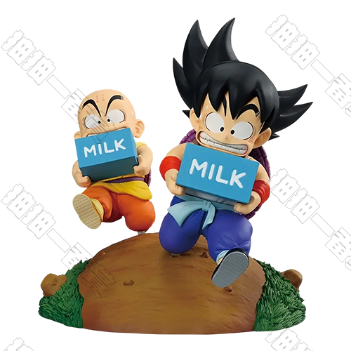 日版 孫悟空＆克林 牛奶配送模型