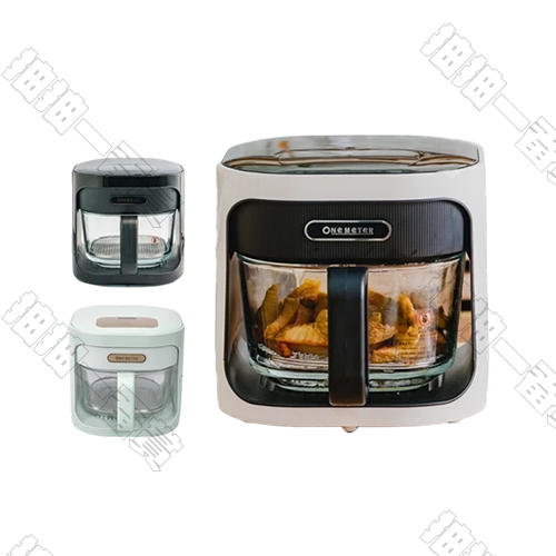 one-meter｜玻璃3D氣旋無油空氣炸鍋(隨機出貨)