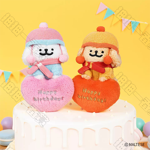 線條小狗｜生日冬裝系列 毛絨掛件 套組[26年6月發售]