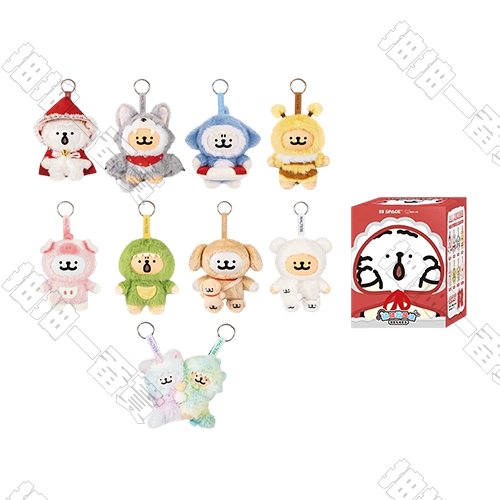 X11｜線條小狗 猜猜我是誰搪膠毛絨盲盒(隨機出貨)