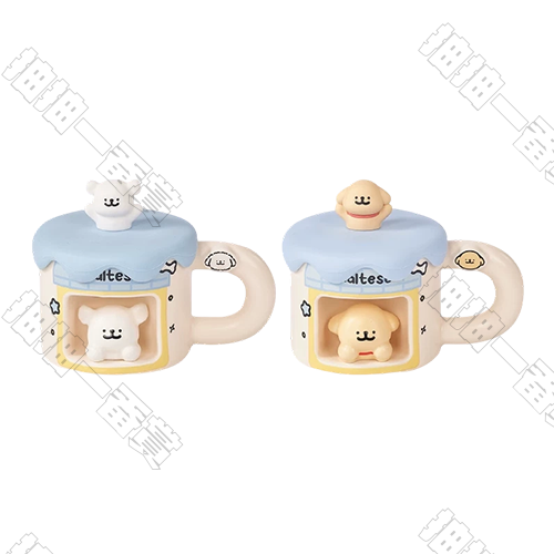 言倉｜線條小狗 快樂小屋杯(隨機出貨)