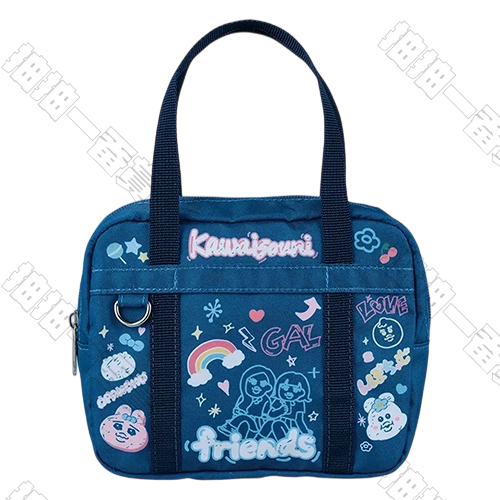 日版 塗鴉風書包造型收納包