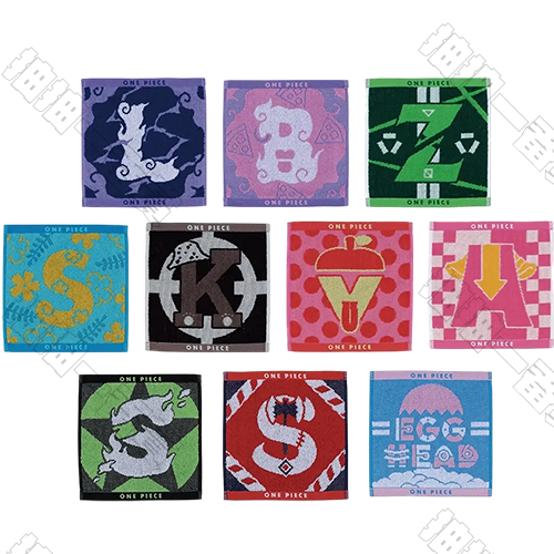 日版 角色字母毛巾(隨機出貨)