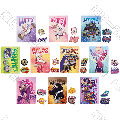 日版 資料夾與貼紙組(隨機出貨)