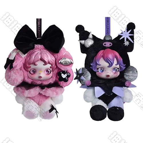 SKULLPANDA × 美樂蒂/酷洛米毛絨公仔掛件(隨機出貨)