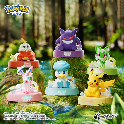 狼博旺｜寶可夢系列 排排坐香薰擺件(隨機出貨)