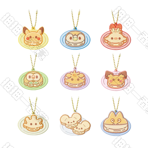 陸版 煎餅橡膠吊飾(隨機出貨)不可回收