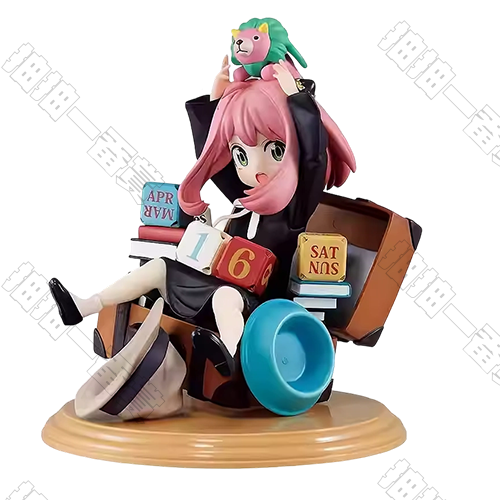 A賞 安妮亞·佛傑 附方塊日曆模型-駿河屋(賞品特殊 不保盒況)