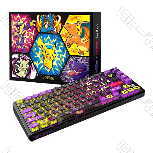 CHERRY｜寶可夢 PIXIU 75 訓練家聯名款套裝 機械鍵盤(軸體隨機)