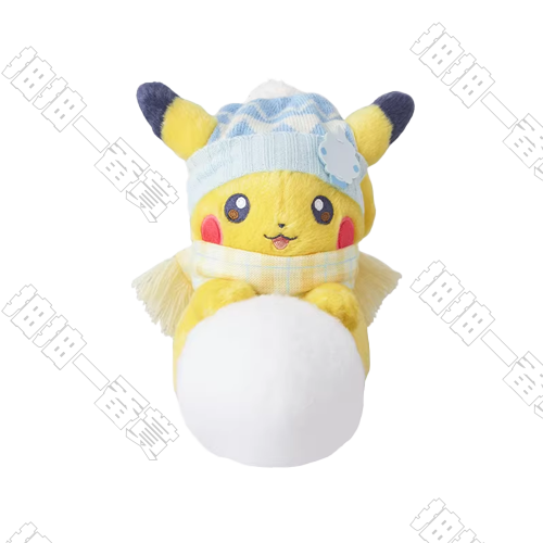 來堆雪人吧系列 推雪球的皮卡丘