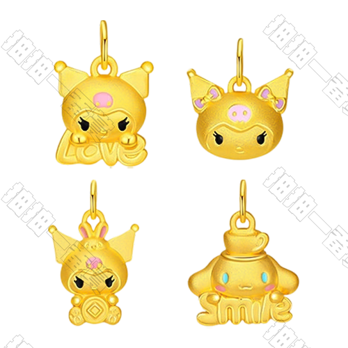 潮宏基｜庫洛米大耳狗系列 吊墜(隨機出貨)