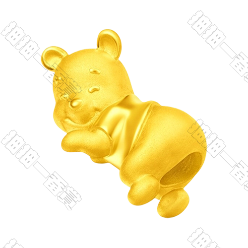 週大福｜趴趴維尼熊 轉運珠 EOR231