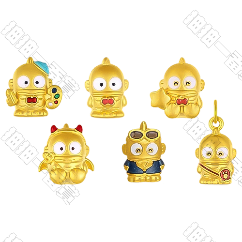 潮宏基｜人魚漢頓 轉運珠吊墜(隨機出貨)