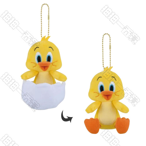 日版 小黃鴨 展示絨毛公仔 吊飾