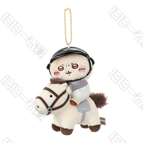 Miniso｜Chiikawa 馬術系列 獺師 毛絨掛件