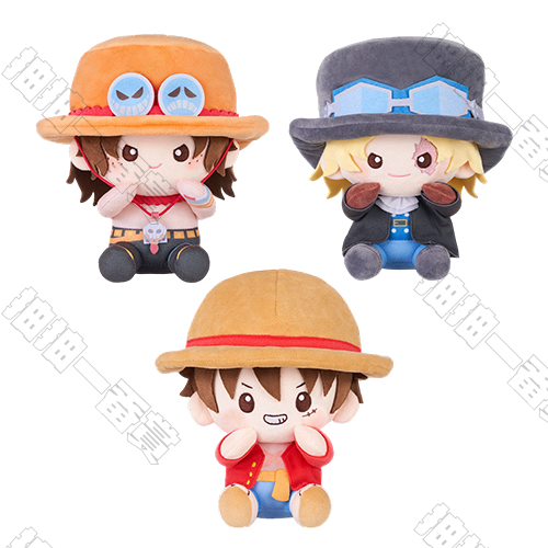 KAYOU｜航海王 三兄弟 手捧毛絨玩偶 套組[26年5月發售]