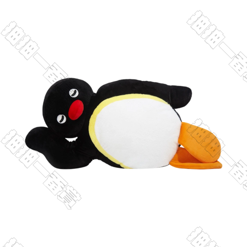 山·莫｜pingu 躺平扁扁抱枕