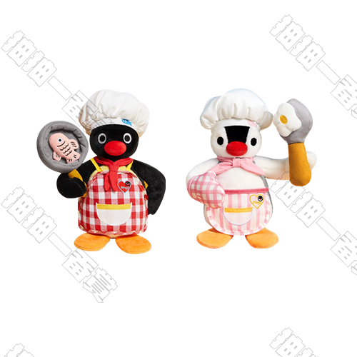 X11｜Pingu45週年系列 美味大廚 換裝毛絨公仔(隨機出貨)