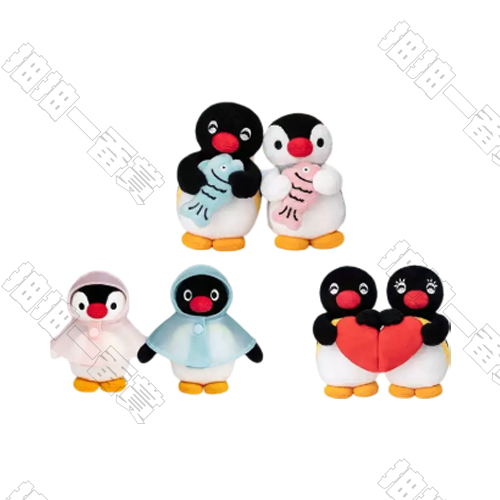 X11｜Pingu MINI對子毛絨掛件(隨機一組)